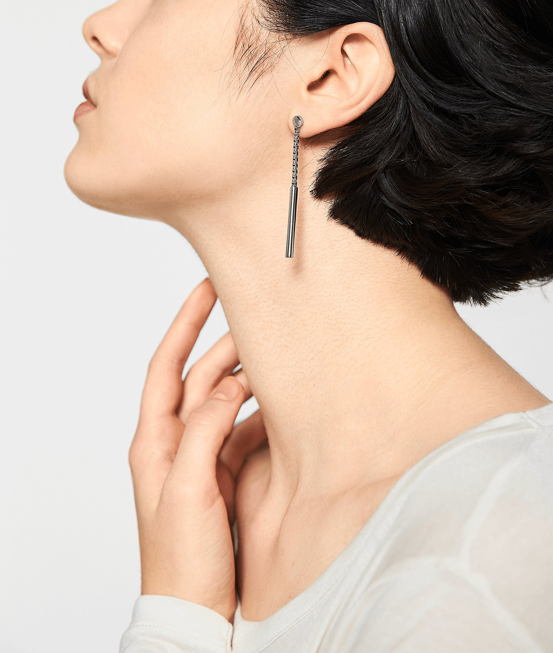 Liebeskind Berlin Para Mujer Joyería - Verstellbare Y-Collar Y Pendientes De Acero Inoxidable En – Atemporal, Apto Para El Día A Día & Elegante