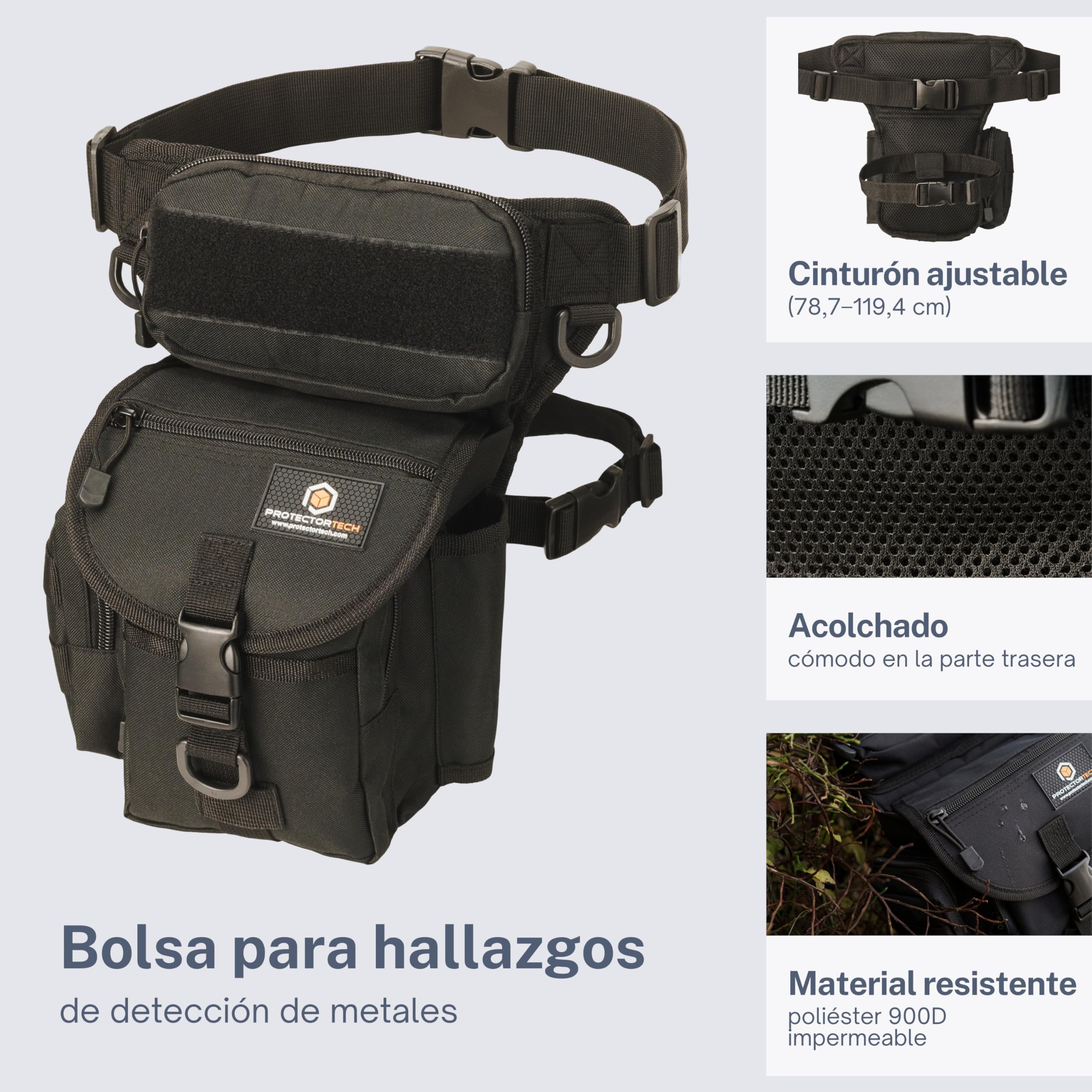Bolsa de Excavadora - Detección de Metales Busca -Impermeable Portatil Talle Bolso con Funda para Propointer - Accesorios para Detectores de Metales