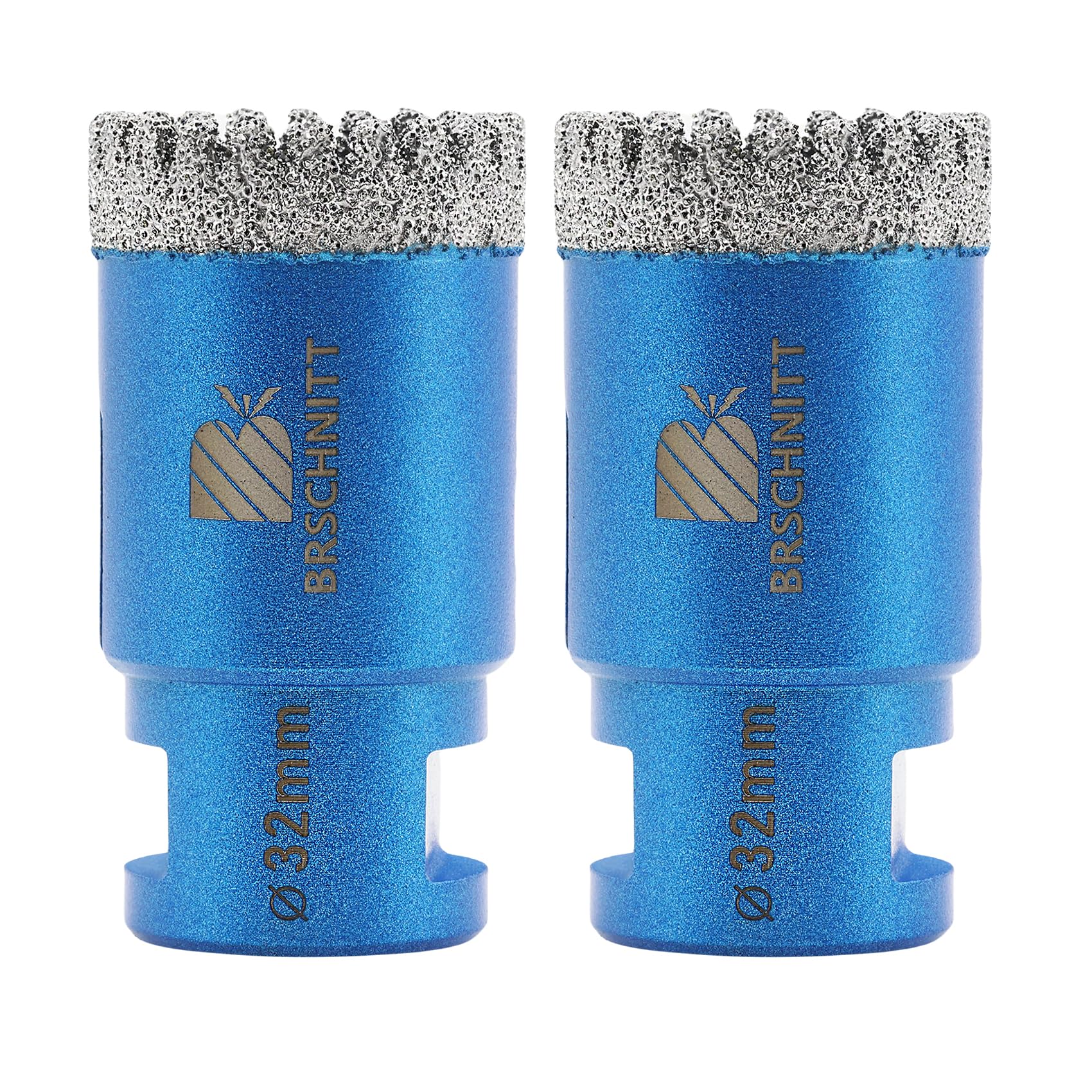 Diamond Core Drill Bit 32mm,BRSCHNITT M14 Vacuum Brazed Diamond Tip Drill Bit for Tile Porcelain Ceramic Marble Granite Drilling(2pcs)