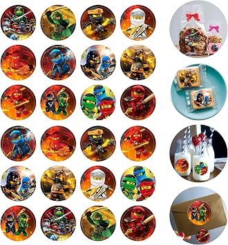 120pcs Cartoon Ninja Stickers for Kids Birthday Party Supplies for Birthday Decorations - 10 Sheets