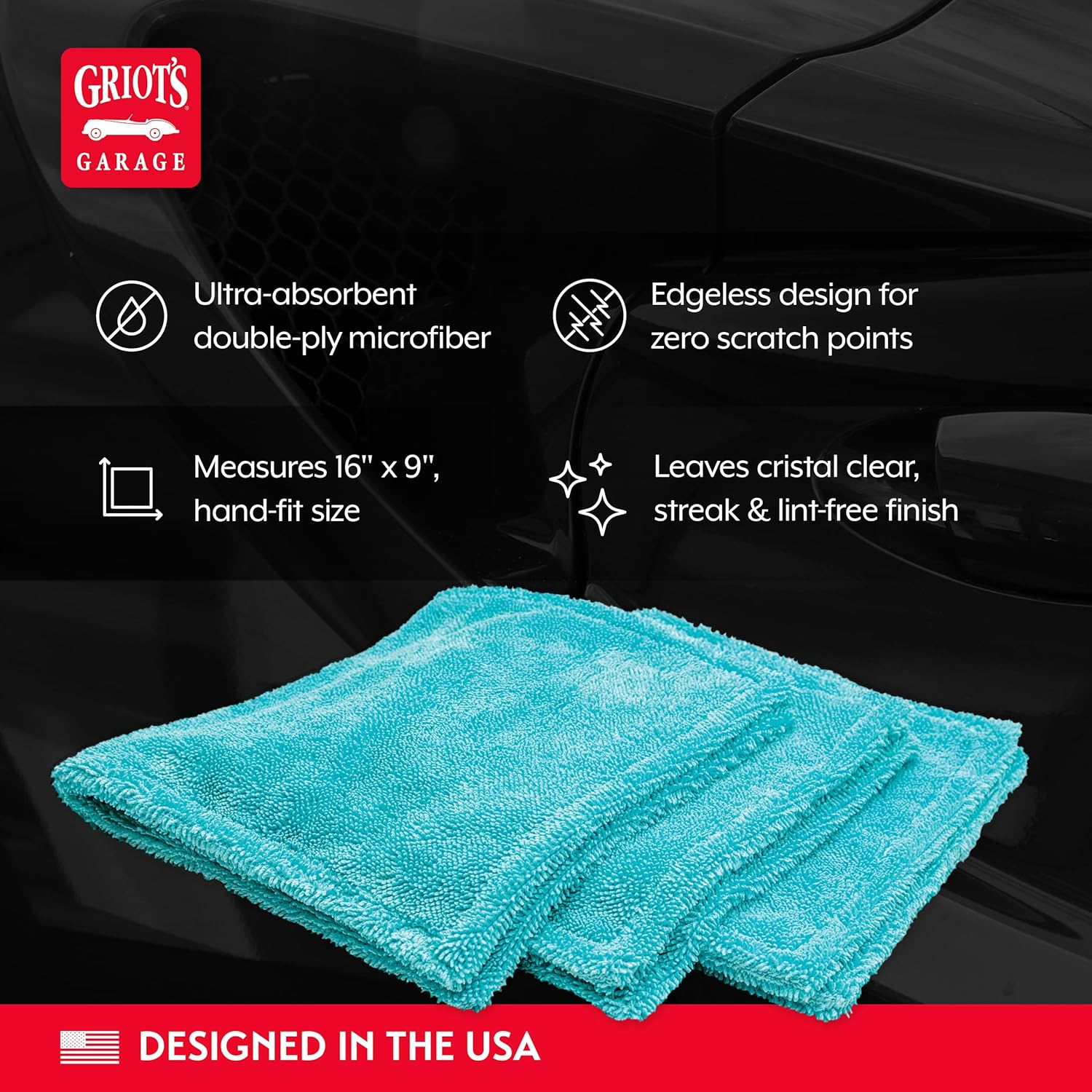 Griot's Garage Car Surface Cleaning Kit, Includes Iron and Fallout Remover, Brilliant Finish Synthetic Detailing Clay Pad, Speed Shine Auto Detailer, 3 PFM Edgeless Detailing Towels, 11699