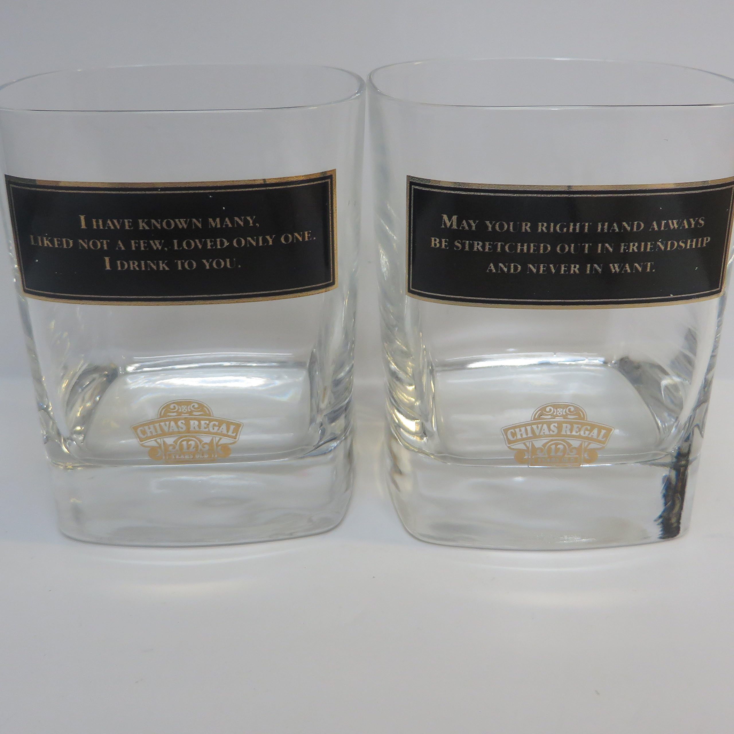 Chivas Regal Front Black Label Glass Set