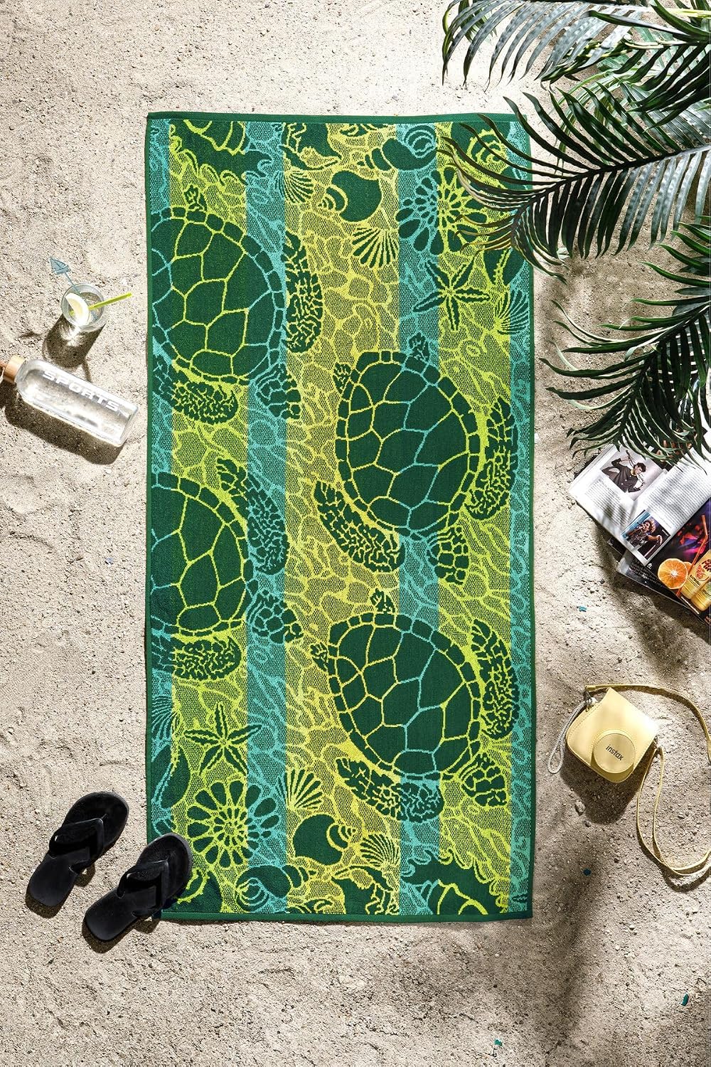 Özdilek Nice Swimming Turtles Plaj Havlusu 70X150 Cm