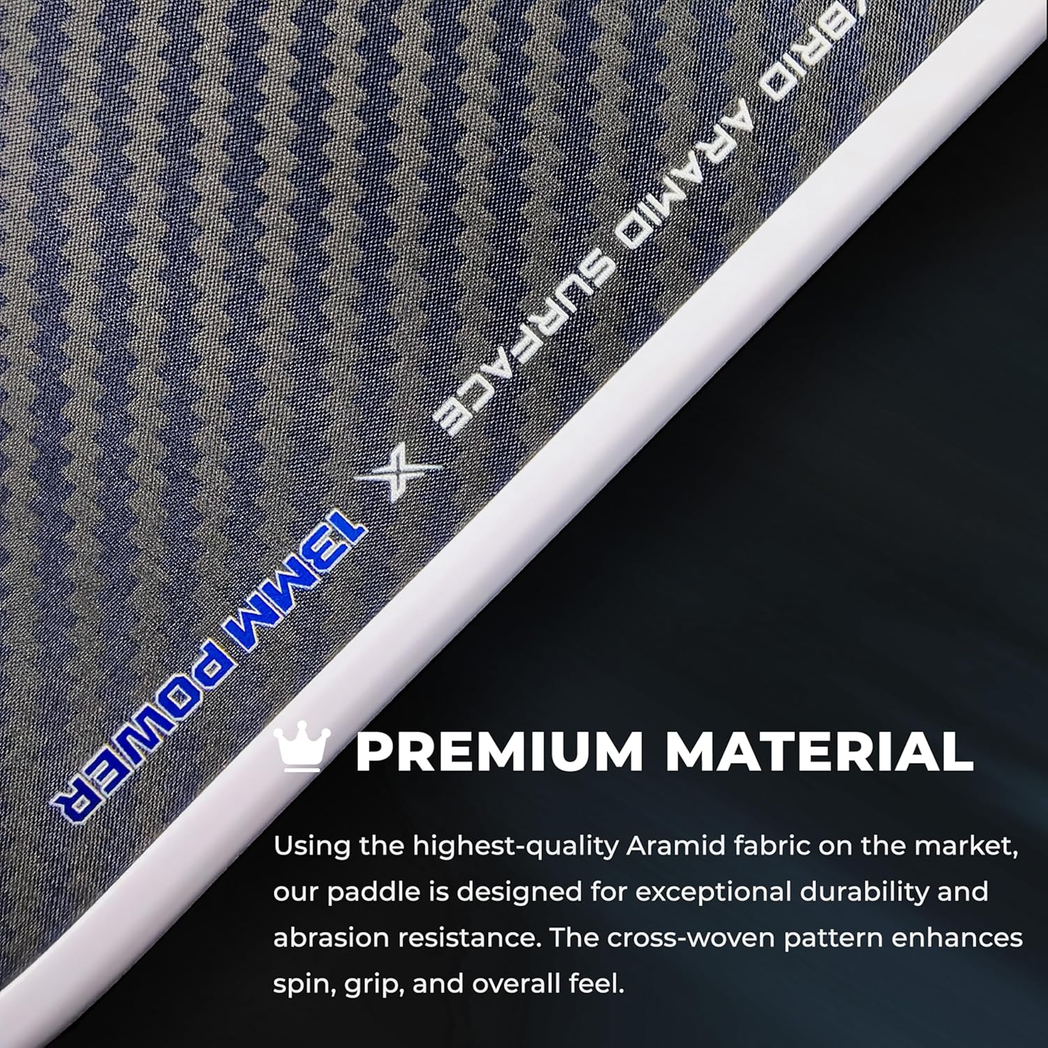 Pro Aramid Fiber Pickleball Paddles, USAPA Approved Pickleball Thermoformed Racket, Premium Aramid Fiber& Carbon Fiber Surface, 13mm Power & 16mm Control