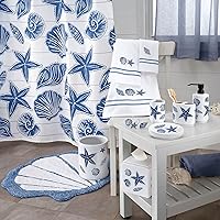 Vista 2 de Avanti Linens - Juego de accesorios, juego de 4 piezas que incluye vaso a juego, soporte para cepillo de dientes, jabonera y dispensador de jabón