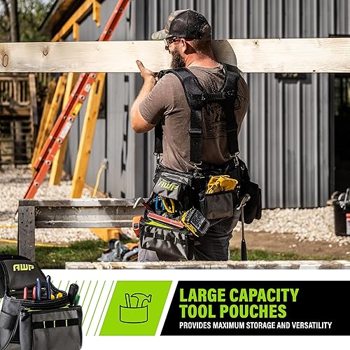 Vista 7 de AWP Tool Belt, Tool Rig, Durable, Premium Tool Belt Organizer