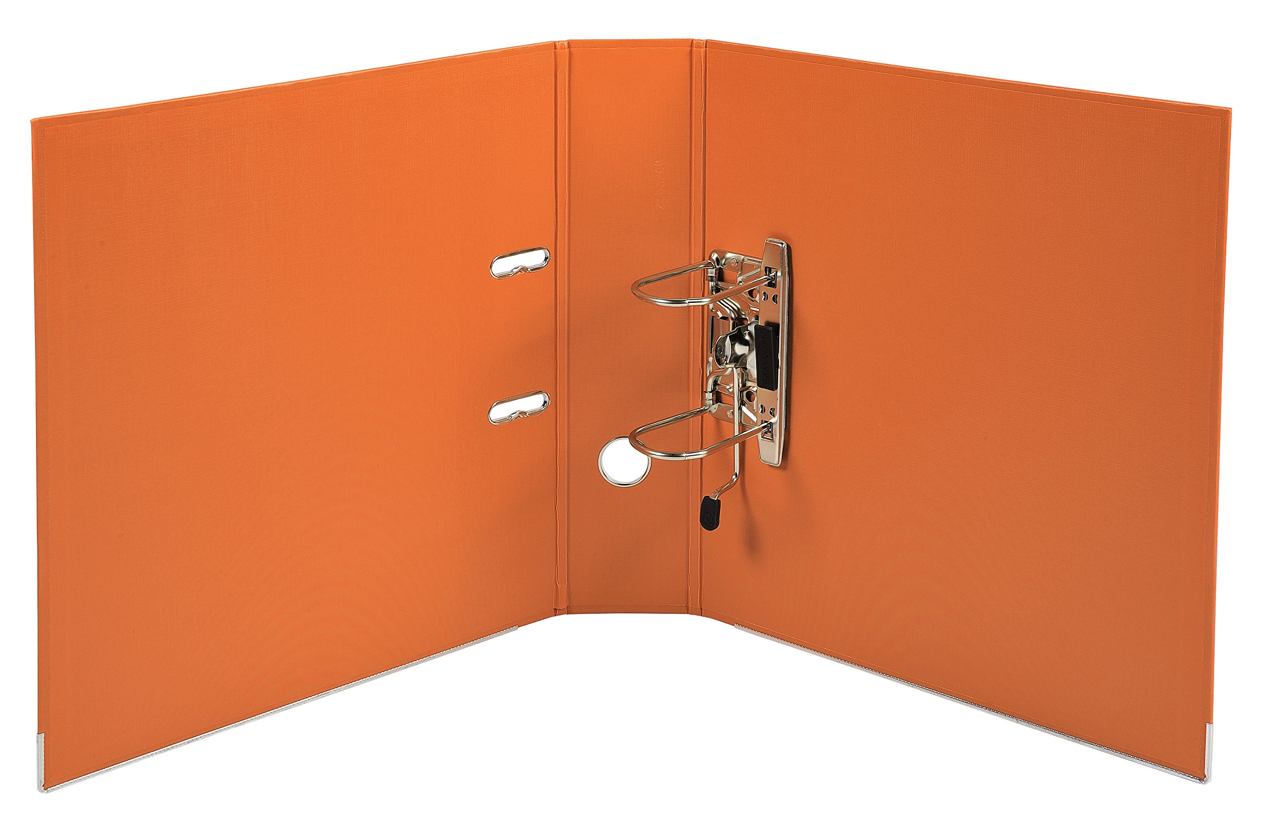 Exacompta 53344E 10er Pack Premium Kunststoff-Ordner Prem´Touch. 8 cm breit DIN A4 MAXI Ringordner Aktenordner Briefordner Büroordner Plastikordner Schlitzordner orange
