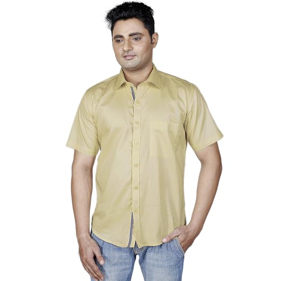 Half Sleeve Slim Fit Solid Shirt 