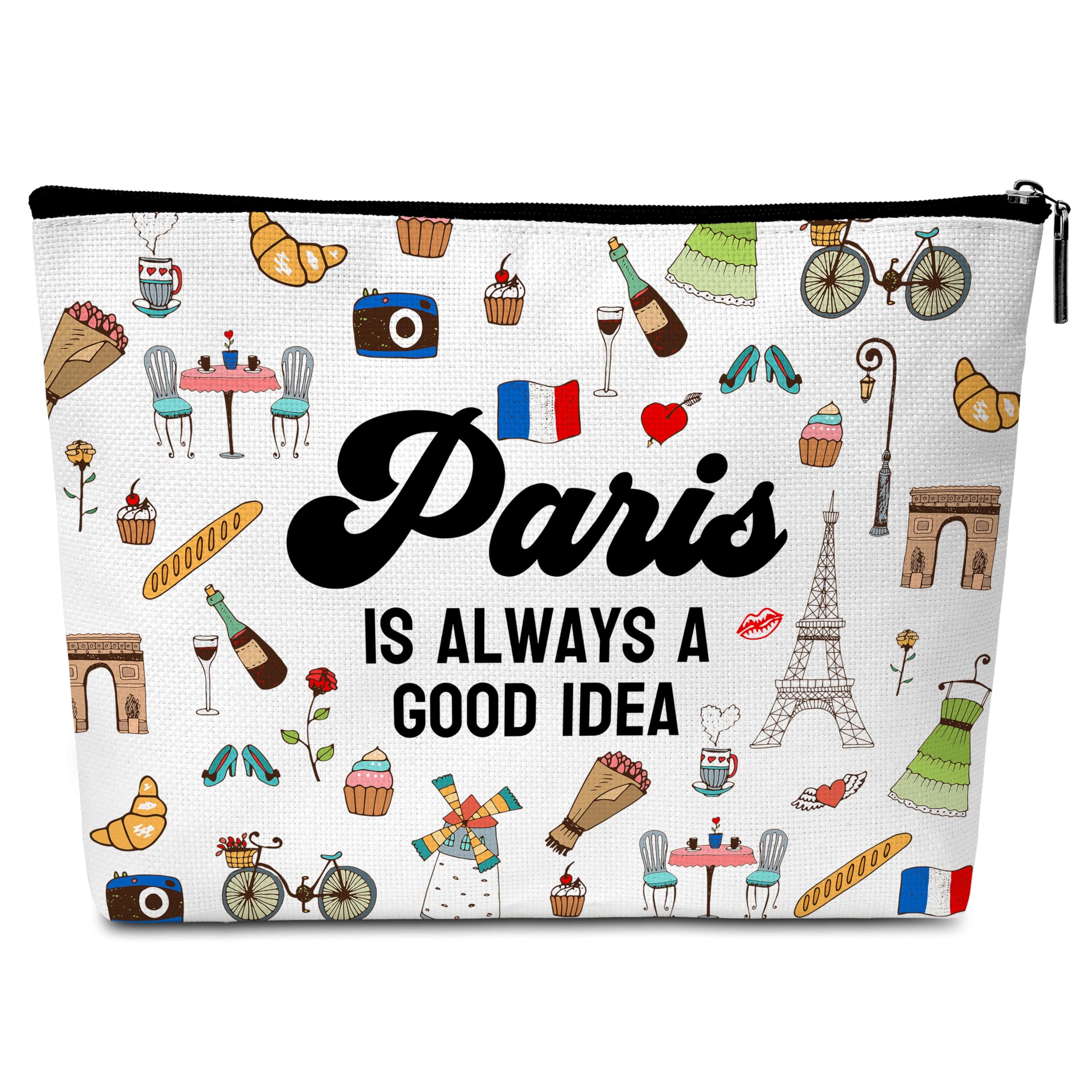 Beshoul Cosmetic Bags Gifts for Women Friends Coworkers, Personalized Makeup Bags -A01-A32, Pair, Pair