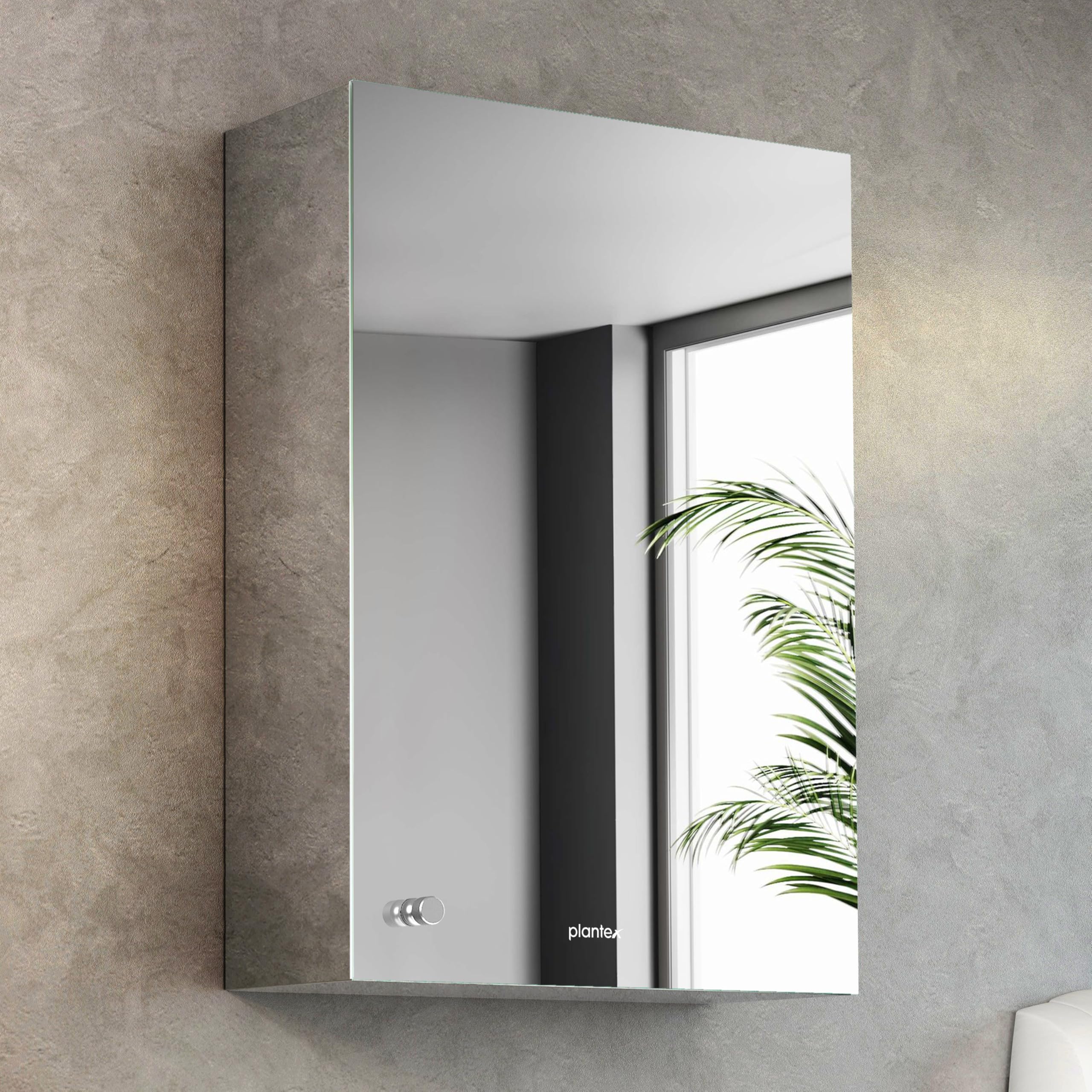 Plantex Premium Bathroom Cabinet with Mirror/ 304 Stainless Steel Bathroom Shelf for Wall with Mirror/Bathroom Organiser with Mirror/Bathroom Accessories (12x18 Inch-Chrome)-image-13
