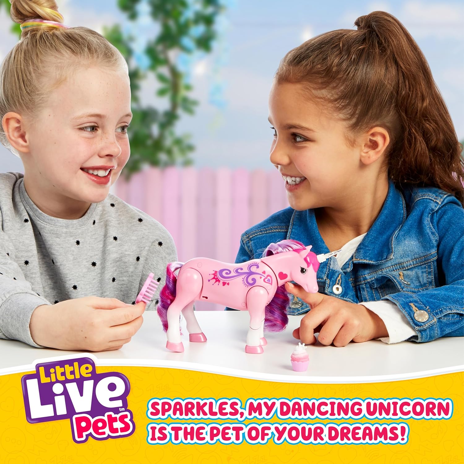 Little Live Pets Sparkles The Unicorn Toy, Musical Dancing Pony Toy with Light Up Rainbow Horns, Interactive Animal Toys for Kids of Ages 5+