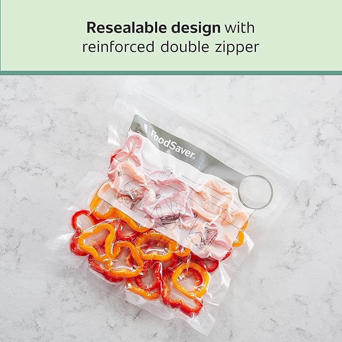 Bolsas al vacío FoodSaver BPA libre 1 Quart 18 unidades miniatura 3