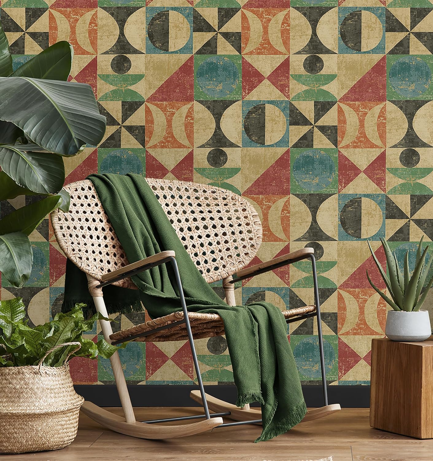 Surface Style - Peel and Stick Wallpaper, Contemporary Wallpaper for Bedroom, Living Room, Accent Wall, Self Adhesive, Vinyl, 30.75 Sq Ft Coverage (Take Form Collection, Onyx)