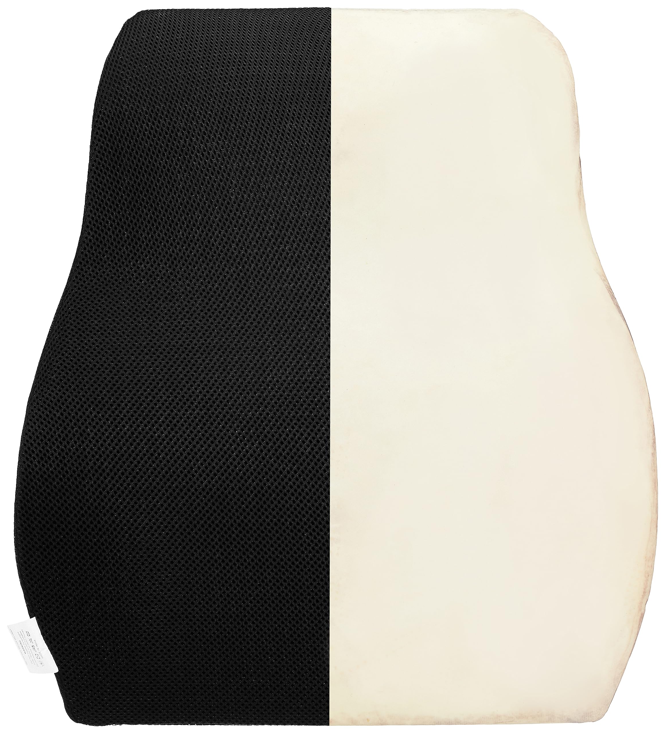 Amazon Basics Backrest, Fabric Lumbar Support Orthopedic Pillow, Portable|Promotoes Posture Alignment, Back Pain Relief - 6 Months Warranty|Mesh - Black, Large 2
