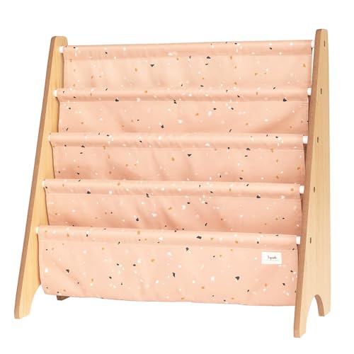 3 Sprouts - Estantería Infantil - Librería Montessori para Niños, Organizador de Libros y Juguetes - Terrazo Arcilla