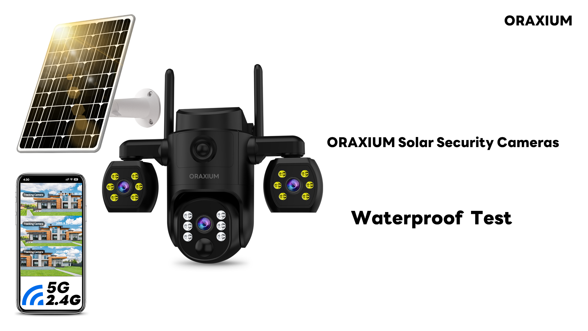 Amazon.com: ORAXIUM Triple Lens Outdoor Wireless Security Camera