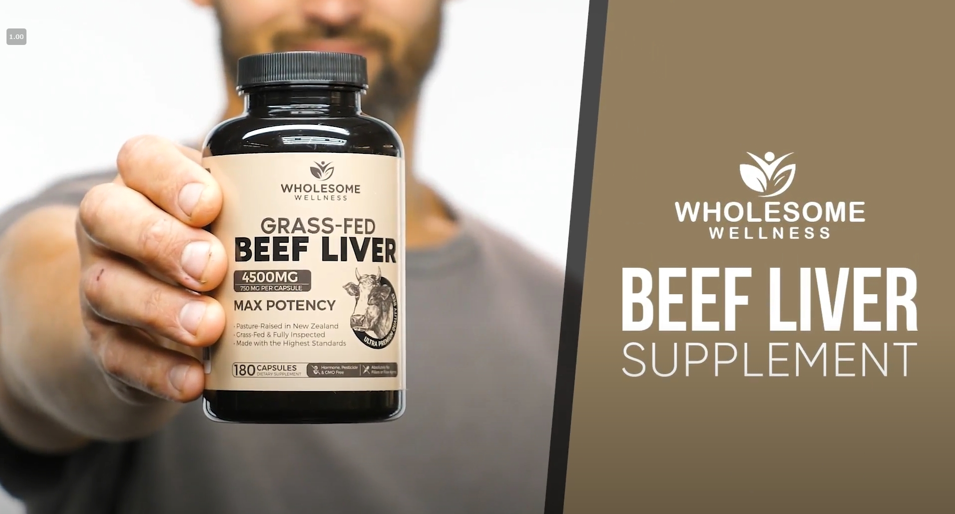 Watch Beef Liver Supplement for Healthy Hair, Skin, Nails & More on