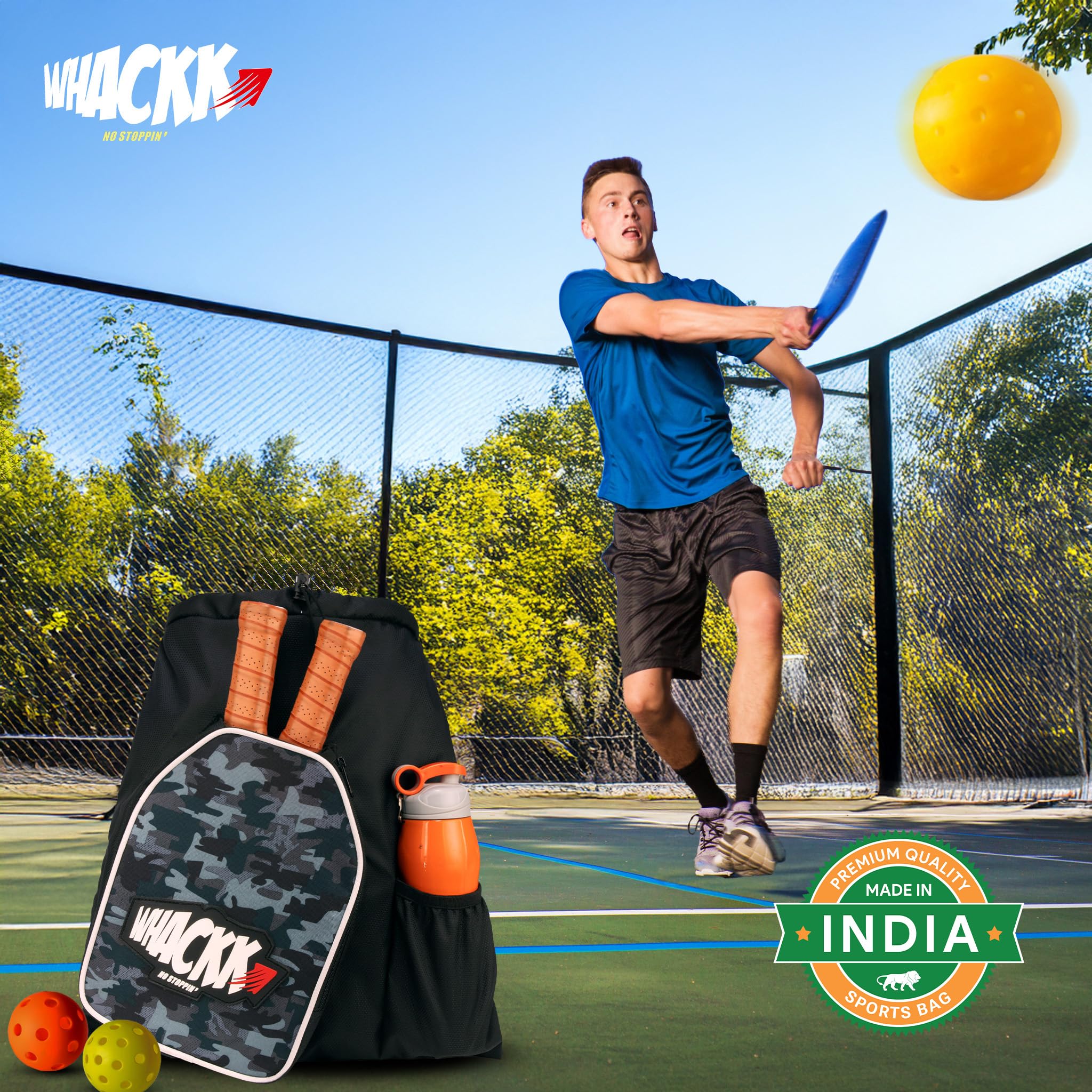 WHACKK Dink Unisex Table Tennis Equipment Bag | Tennis Case | Racket Case | TT Bag Cover |Ping Pong Paddle Case (Wild Stone) 1