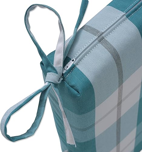 Miniatura 3 de Pillow Perfect Branson - Cojines cuadrados para asiento esquinero para exterioresinteriores, 20 x 20 pulgadas, color verde, 2 unidades