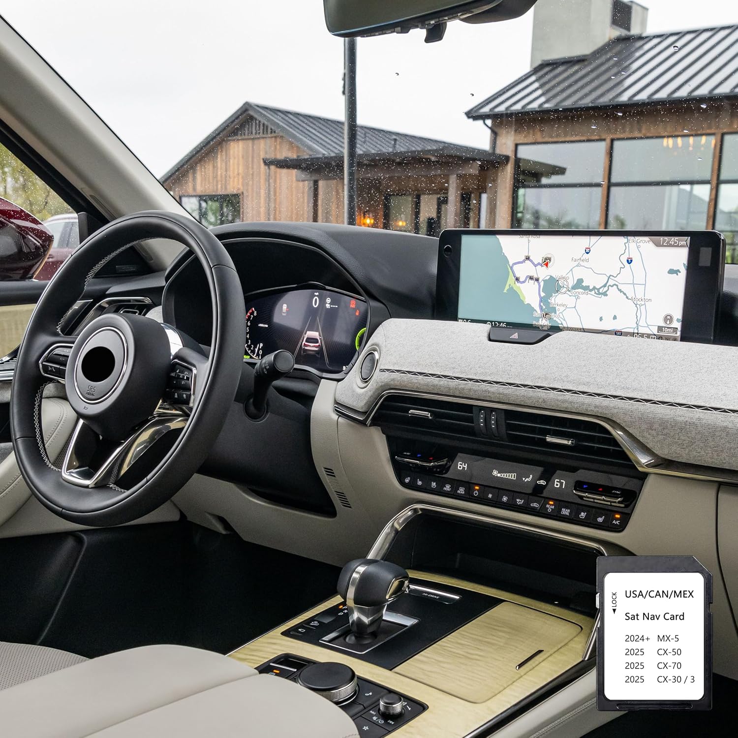 Upgraded KR9D66EZ1 Navigation SD Card with Latest Maps Version Compatible with 3 CX-30 CX-50 CX-70 MX-5 2024 2025 USA/Canada/Mexico New Maps