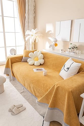 Miniatura 28 de Funda de sofá impermeable y antideslizante, protector de muebles resistente a las garras para gatos y perros, elegante funda de sofá a prueba