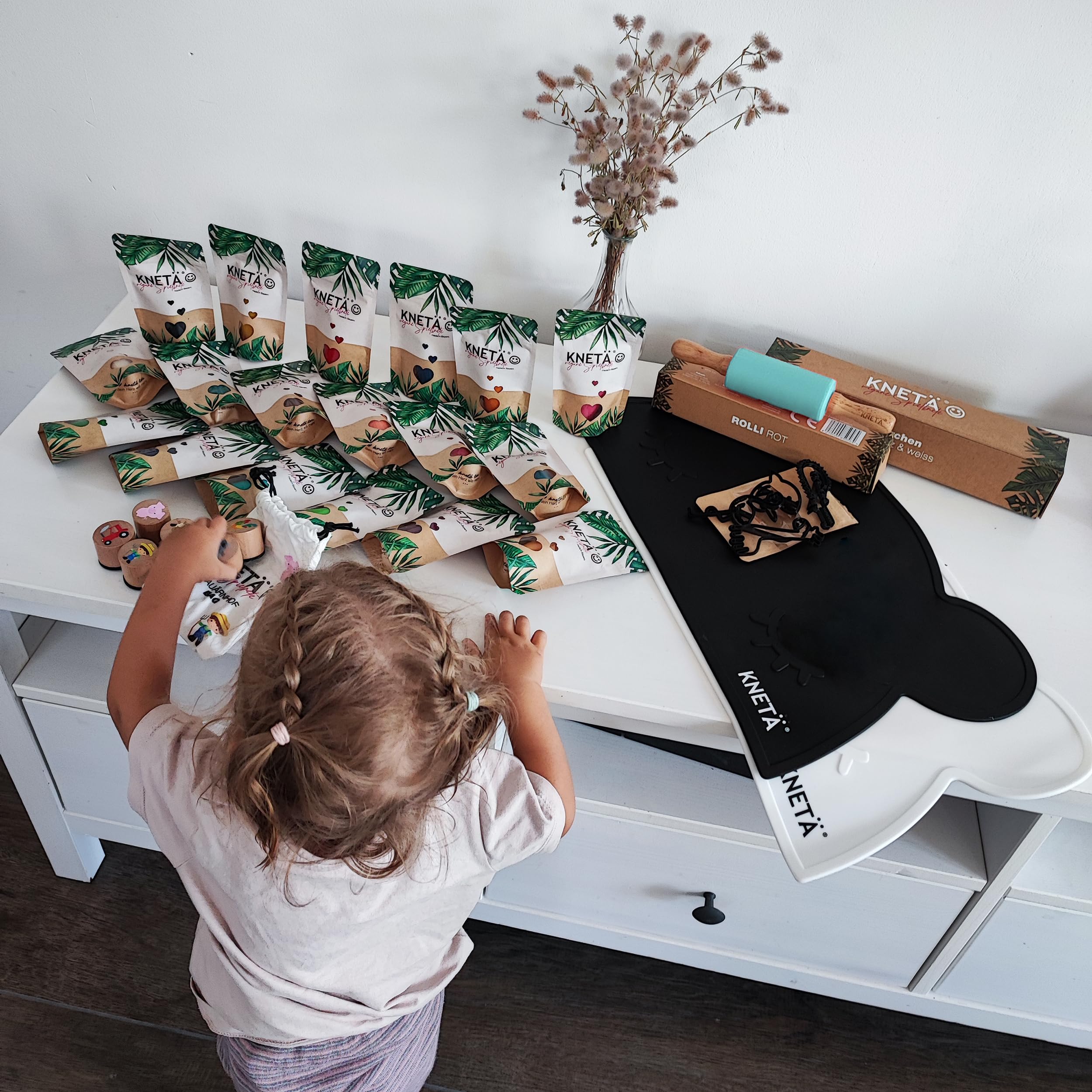 KNETÄ STARTÄR BUNDLES - Plastilina vegana a partir de 1 año I Made in Germany I Knetset I Knetset I Knetzubehör (M)