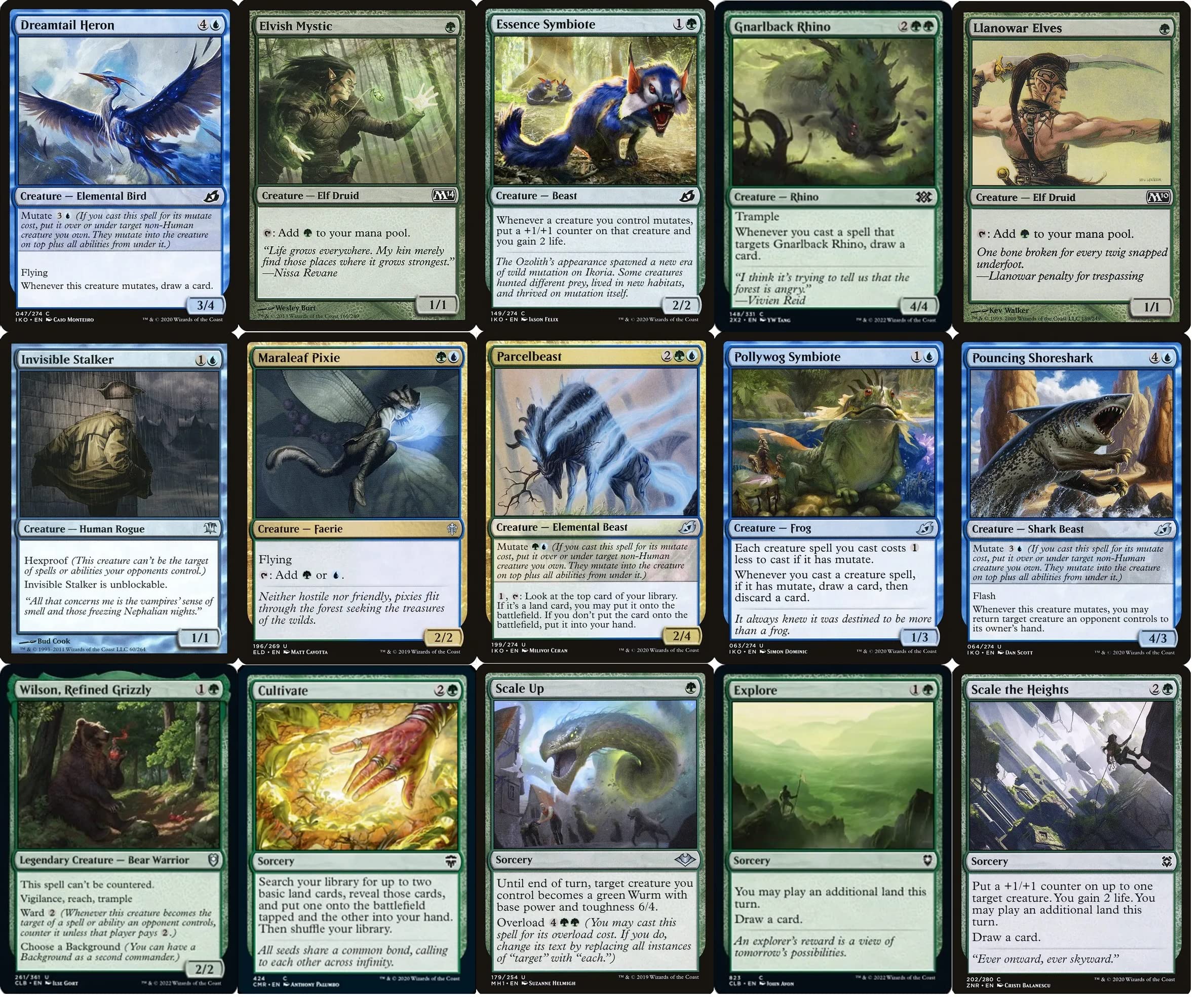 Amazon.com: Elite Commander Ivy Mutate Deck - Simic - Green Blue