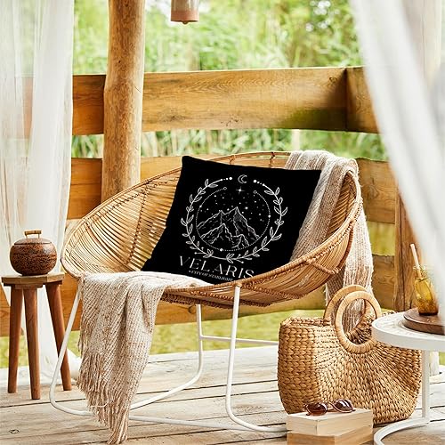 Miniatura 3 de Velaris City of Starlight The Night Court Bookish Fantasy - Funda de almohada reversible para decoración del hogar, dormitorio, sala de estar,