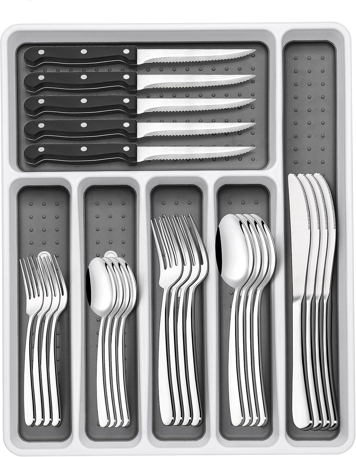 49-Piece Silverware Set with Organizer