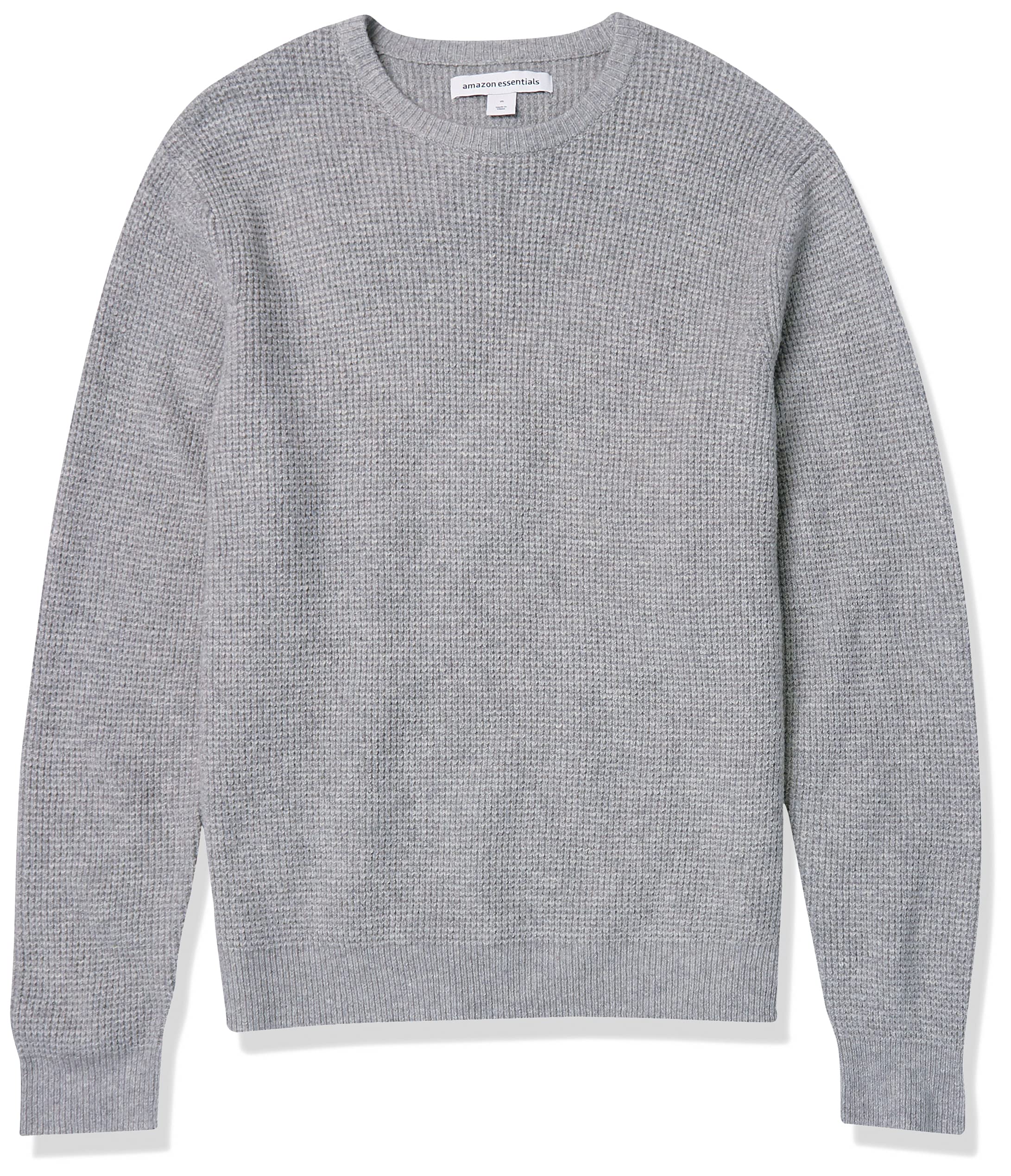 Amazon Essentials Sweter Mężczyźni Long-sleeve Soft Touch Waffle Stitch Crewneck Sweater (1 w zestawie)