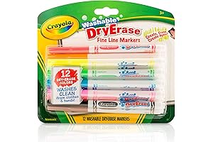 Crayola Washable Fine Line Dry Erase Markers For Kids