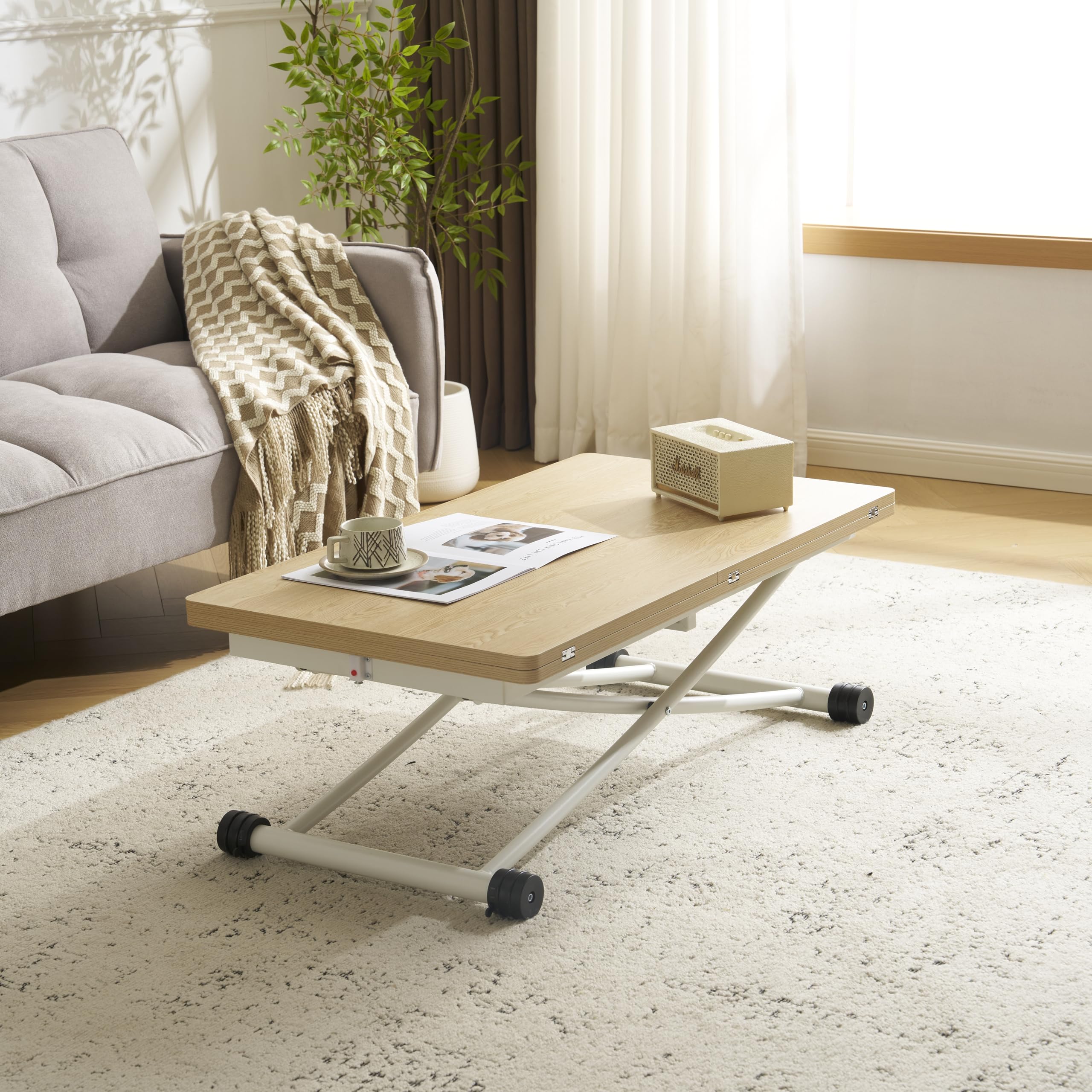 オーエスジェイ(OSJ)昇降センターテーブル(大) 収納型 幅100 ブラック