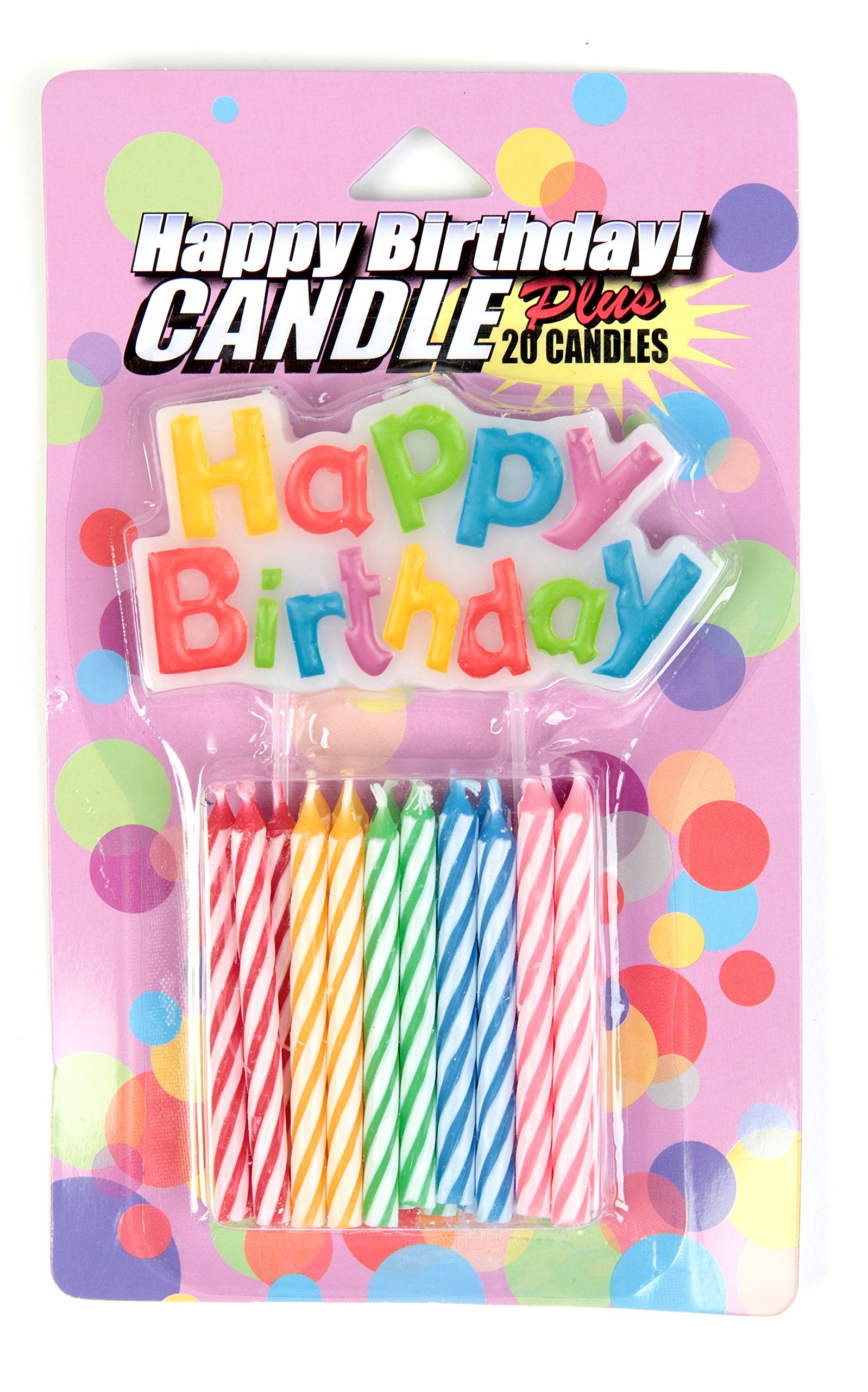 Unique Juego de 20 velas en espiral, para cumpleaños y cumpleaños