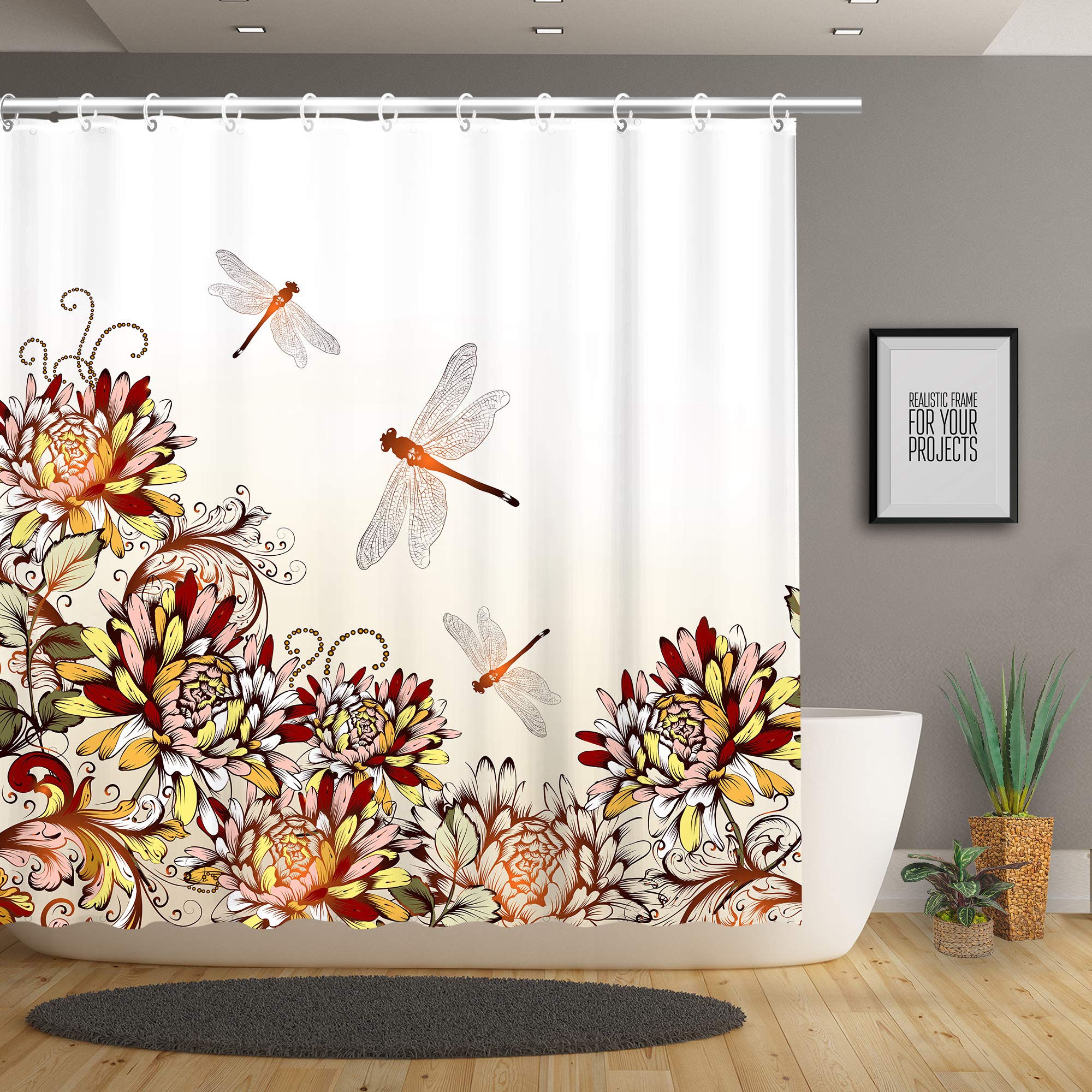 Dragonfly Shower Curtains Curtains & Drapes