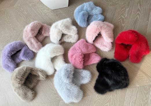 Amazon.com: BSYLOO Luxurious Faux Mink Fur Ladies Trapper  display picture 2