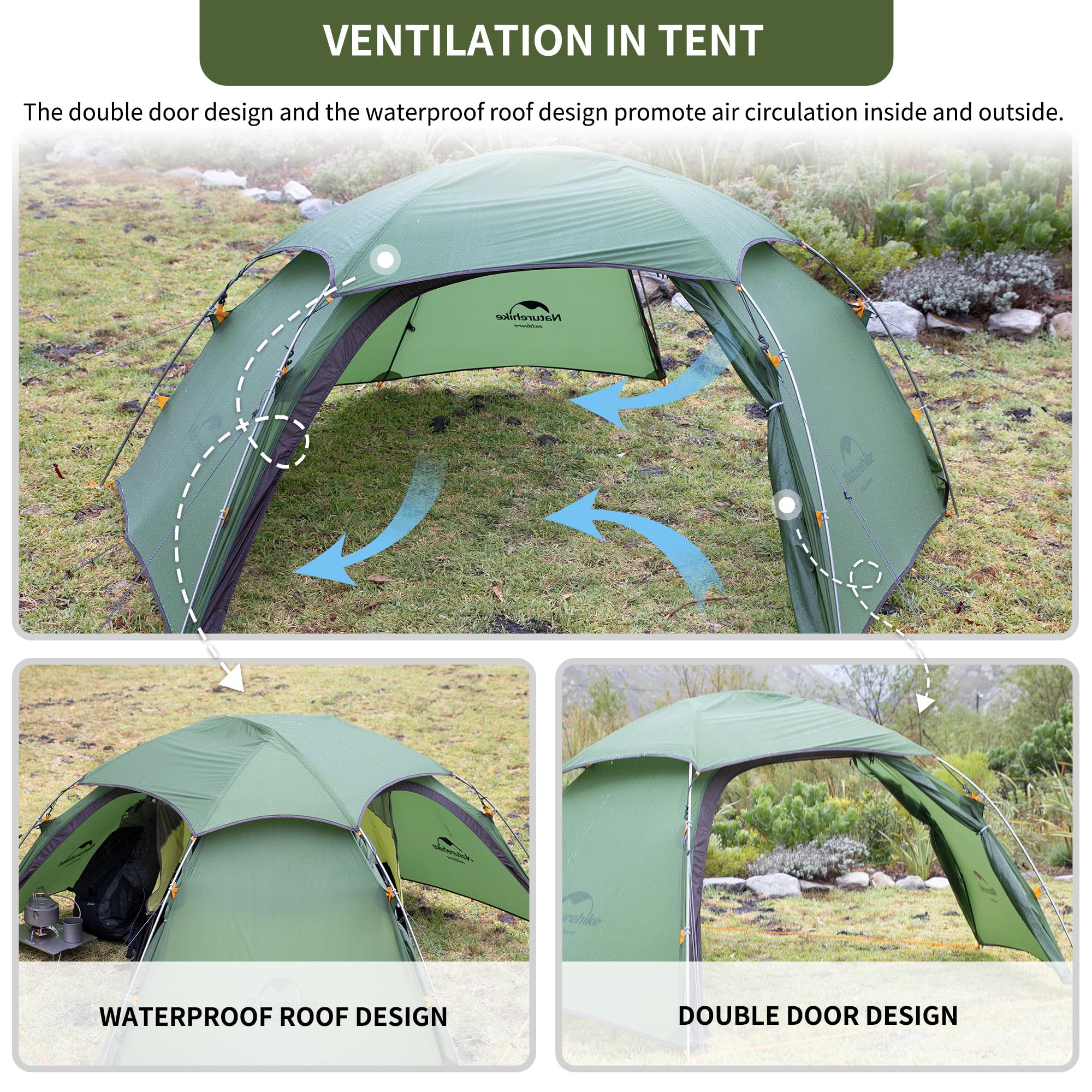 Naturehike® Cloud Up 2 PRO - 2 persoons tent - Ultra Lichtgewicht tent