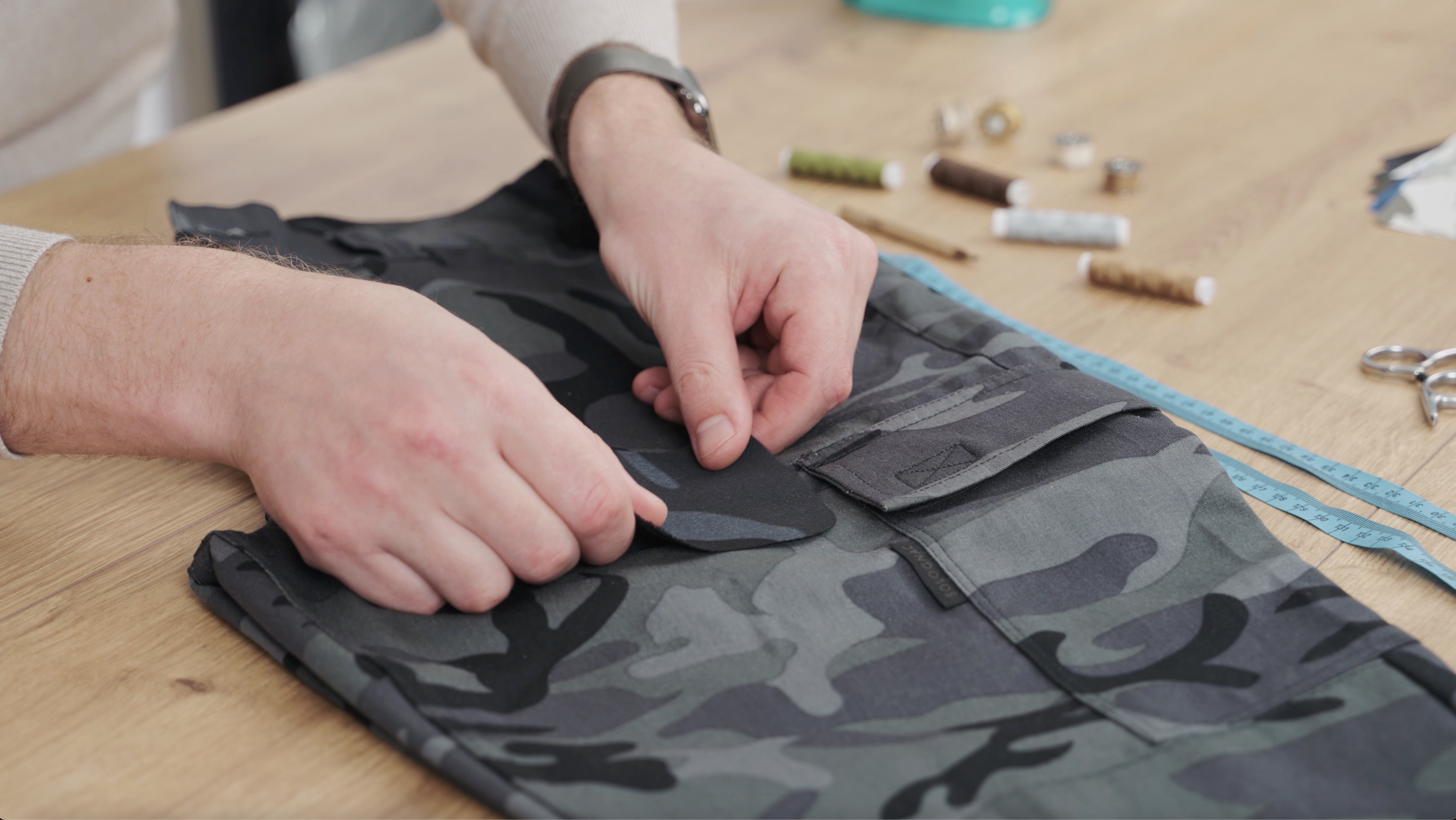 Lot De 5 Patchs Thermocollants Camouflage (13x18 Cm) - Réparation Tissu Militaire, Coton, Fer à Repasser