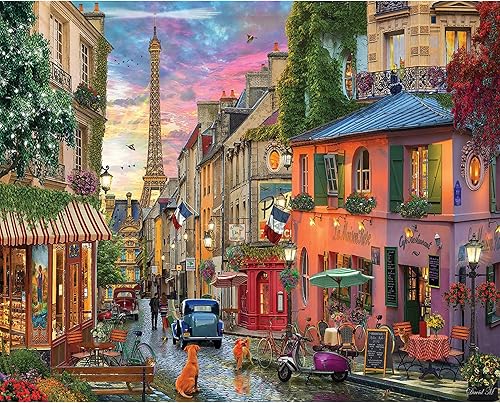 White Mountain Puzzles Paris Sunset, rompecabezas de 1000 piezas disponible en Yaxa Colombia