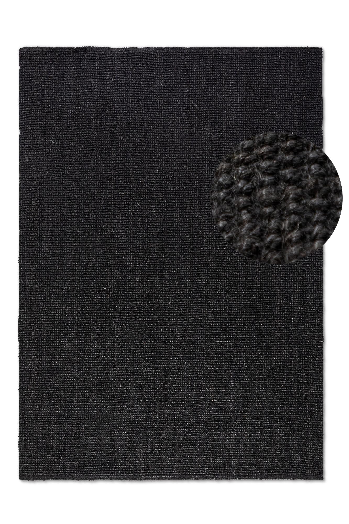 Hanse Home Jute Teppich – Natur Wohnzimmerteppich aus 100% Jute - Handgewebt & Natürlich – Boho Naturfaser Juteteppich für Wohnzimmer – Bild 4