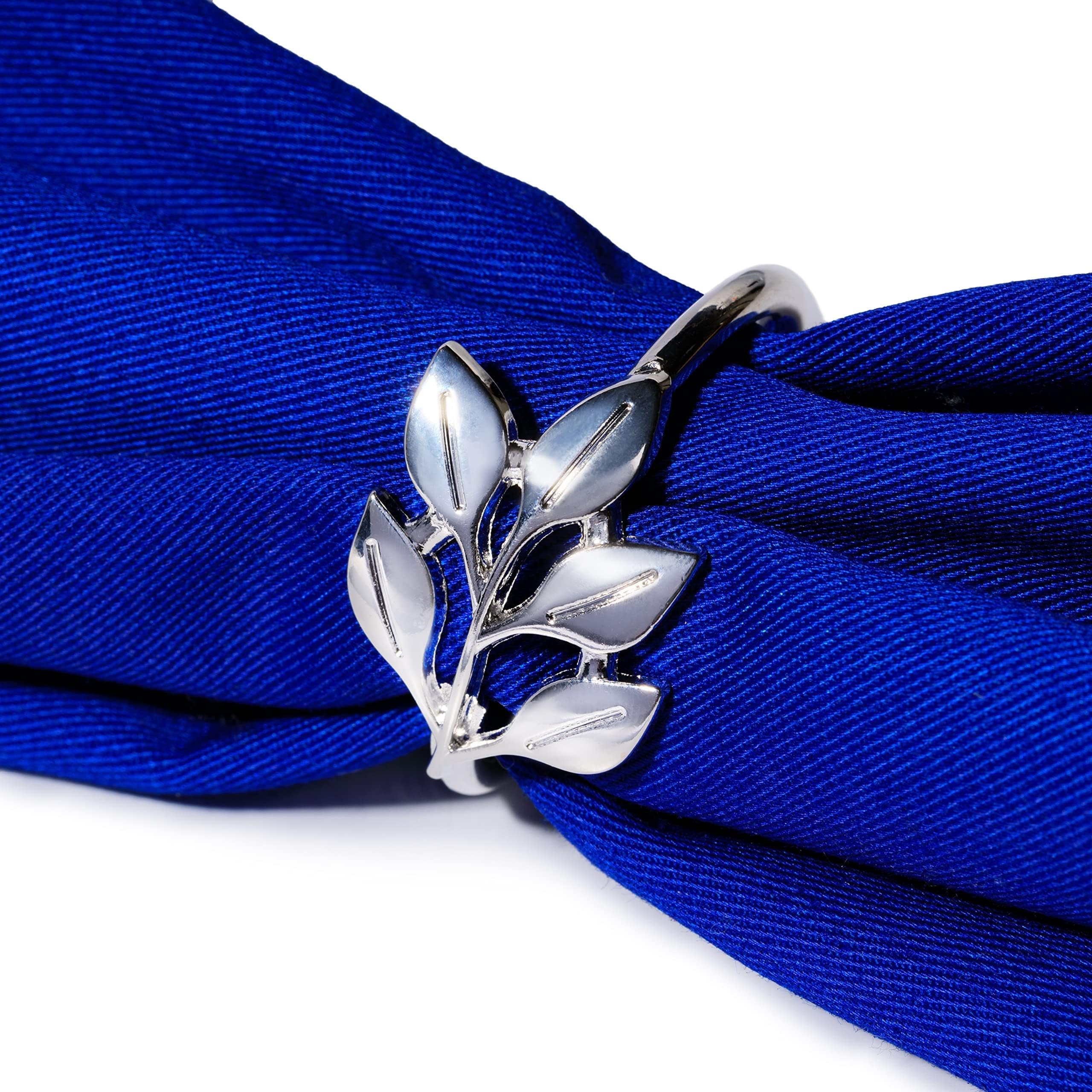 Leaf Gold Napkin Rings Set of 20 PCS Home Decor for Cloth