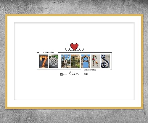 Miniatura 7 de Suministros de decoración para fiesta de cumpleaños número 70, póster alternativo para libro de visitas. Tablero de aniversario de firma para