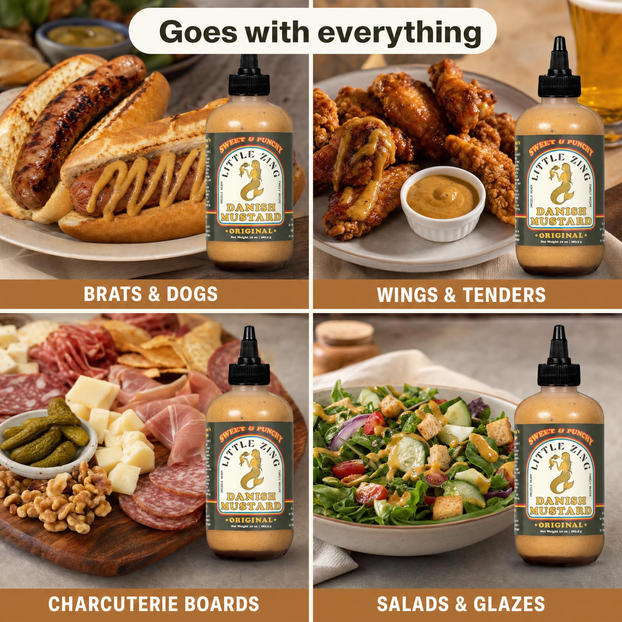 Amazon.com : Little Zing Danish Mustard, Sweet Punchy Horseradish
