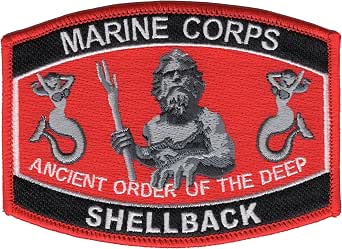 Amazon.com: Shellback King Neptune US Marine Corps Patch : Clothing ...