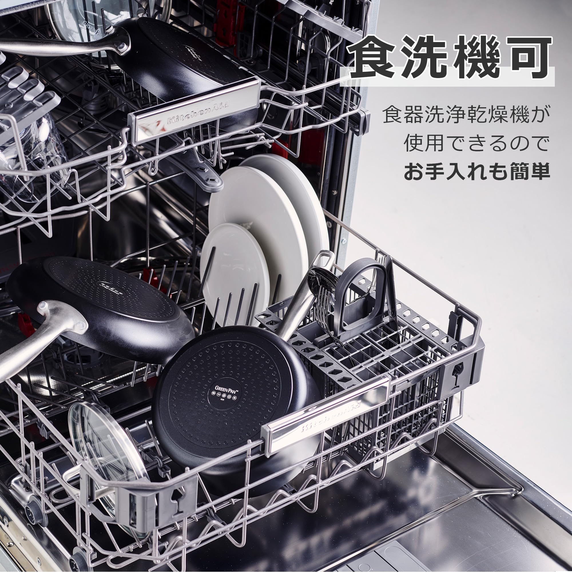 Amazon｜グリーンパン GREENPAN フライパン 28cm ガス火 専用 食洗機 
