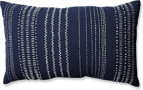 navy oblong cushion
