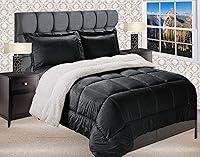 Vista 11 de Elegant Comfort Softest - Juego de edredón de 3 piezas de microvisón de alta calidad, suave, acogedor, con respaldo de sherpa, reversible