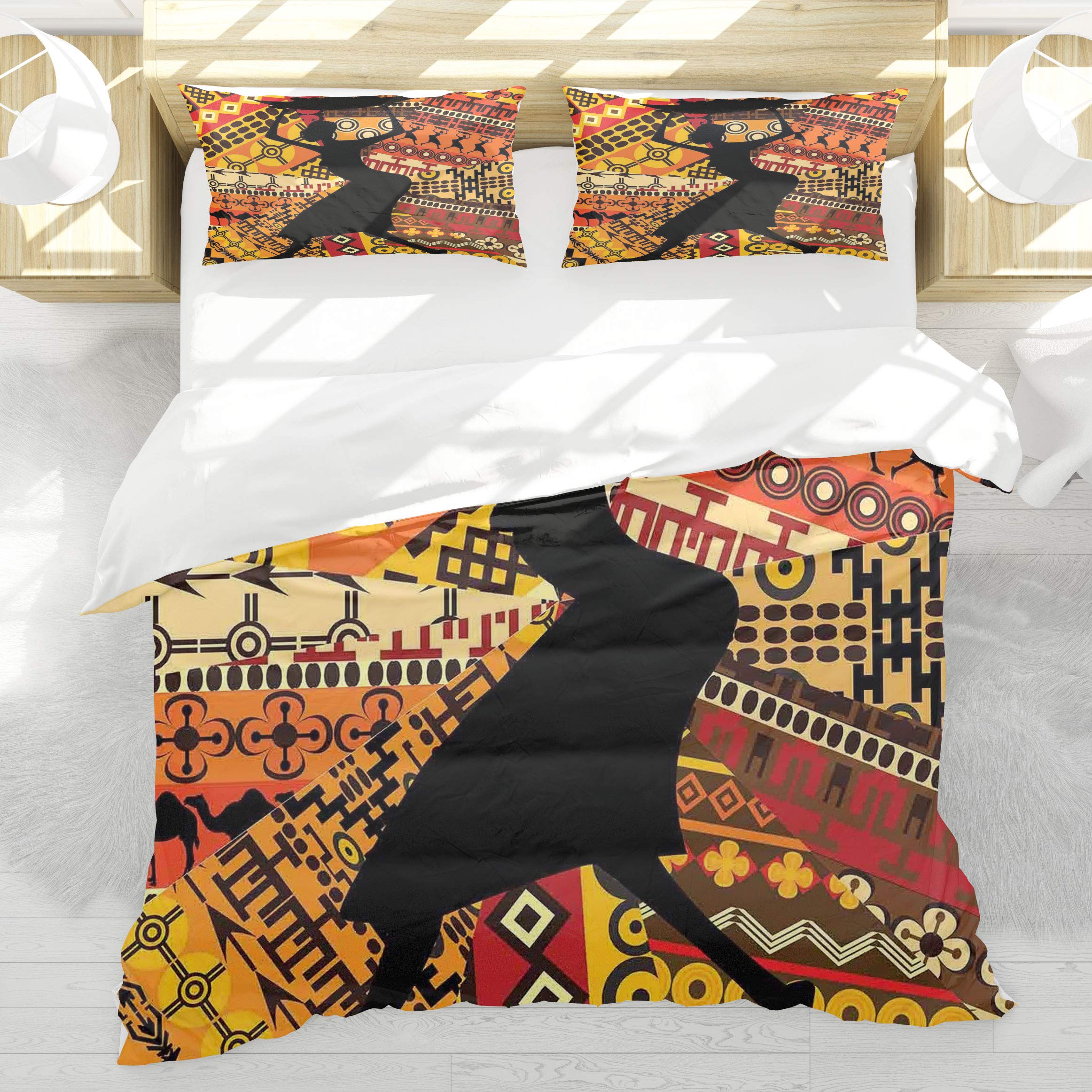 Housse de couette femme africaine pour sublimer une chambre ethnique