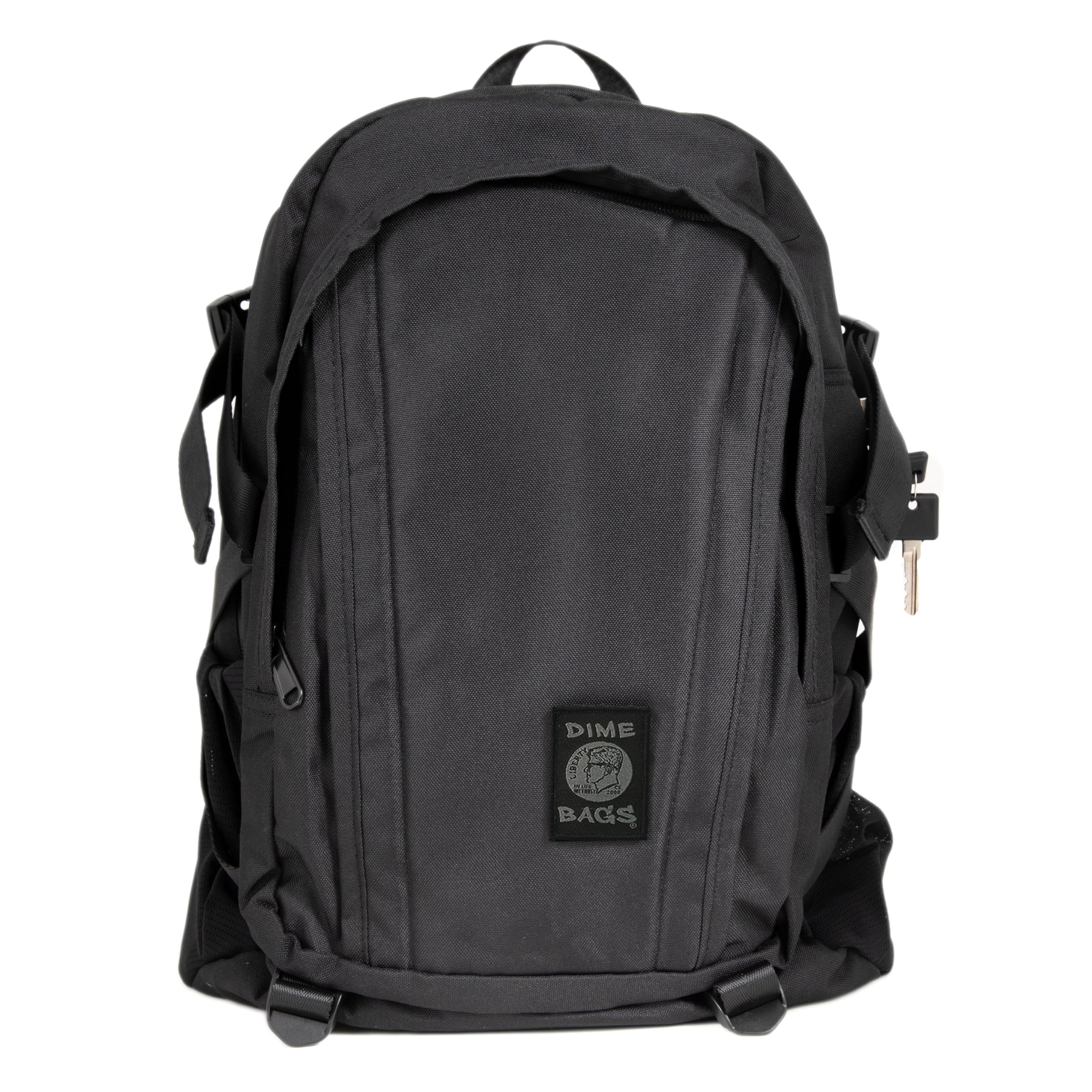 Dime Bags Odor Blocking Backpack with Lock, Water-Resistant, Anti Theft Bag, Lockable Travel Backpack with Padded Shoulder Straps, Spill Proof Zippers