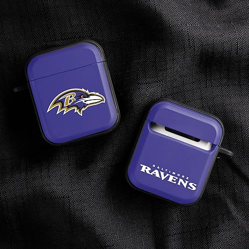 Miniatura 4 de GAME TIME Baltimore Ravens HDX - Funda con nombre personalizado compatible con Apple AirPods Gen 1 y 2