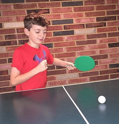 Miniatura 4 de Paletas de Ping Pong de plástico  Juego completo de 4 paletas durables multicolores, azules, rojos, verdes y amarillas para niños o mesas al aire